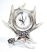 Slifka Sales Co. 8 Inch Deer Antler Tabletop Desk Clock