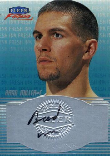 Brad Miller/Purdue University/Chicago Bulls (Charlotte Hornets) Signed/Autographed 2000 Fleer Focus Fresh Ink Basketball Card