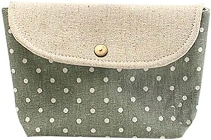 Oplaza "Japanese and Korean Air" Dot Flap Bag Travel Toiletry Cosmetic Makeup Bag Organizer (2)