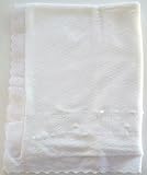 from chew2you Beautiful Ivory Luxury Christening Shawl