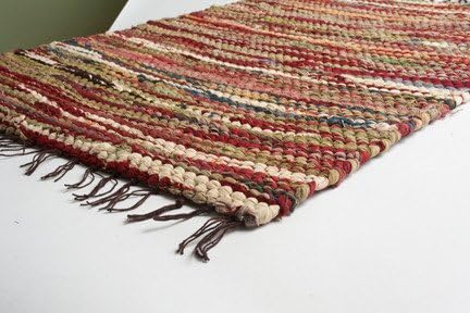 Prairie Rugs Heavy Weight Cotton Rag Rug, 3 x 5, Mixed Colors