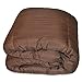 Clara Clark Comforter - All Season Down Alternative Bedding Comforter/Duvet Insert, Ultra Soft, Box Stitched. King Size, Brown