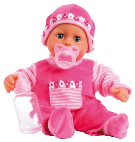 Bayer Design 93800 - Babypuppe mit Schlafaugen First Words Baby mit 24 Babylauten 38 cm pi Preisvergleich
