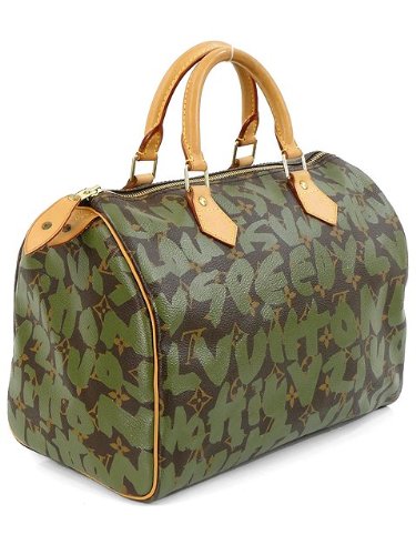 Louis Vuitton Handbag-Limited Edition-Khaki Graffiti