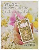 1971 Eve Cigarette Smoke Pretty Print Ad (4048)