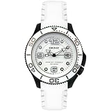 DKNY Women's Gunmetal Stainless Steel White Rubber Watch #NY4405