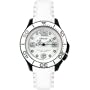 DKNY Women's NY4405 Gunmetal Stainless Steel White Rubber Watch