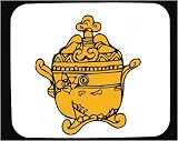 Mouse Pad with decorative, art, design, vessel, Sweden, gold, Europe
