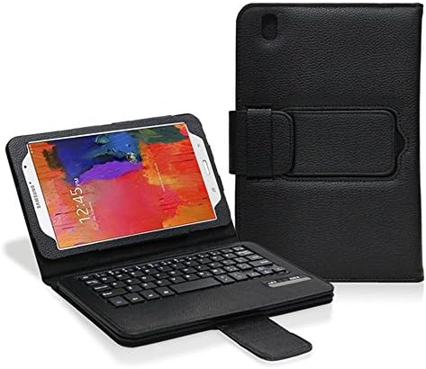 Detachable Bluetooth Keyboard Leather Case For Samsung Galaxy Tab Pro 8.4" Black