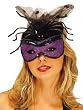 Purple And Black Widow Cocktail Hat Mask Theatre Costumes Accessory