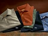Unique Striped Jacquard Body Polo Golf Shirt (Regular and Big & Tall Sizes)