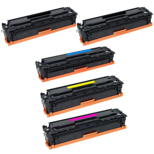 HI-VISION HI-YIELDS Compatible Toner Cartridge Replacement for Hewlett-Packard (HP) CE410A CE411A CE412A CE413A (2 Black, 1 Cyan, 1 Yellow, 1 Magenta, 5-Pack) On Sale
