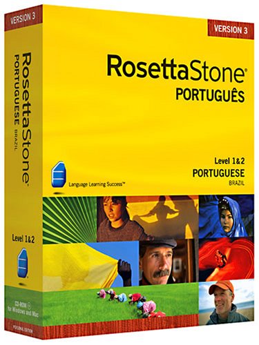 Rosetta Stone V3  Portuguese (Brazilian) Level 1&2 Personal Edition (Mac/PC)