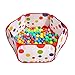 Diameter 90cm Pop up Hexagon Polka Dot Kids Toddlers Ball Play Pool Tent Carry Tote Toys (Whithout Ball)
