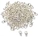 100 Lobster Clasps Claw Silver Plated Beading 10x6mm