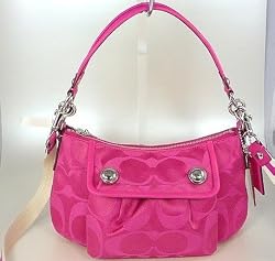 COACH Poppy Signature Sateen Groovy Handbag / Purse / Crossbody Style 13833