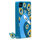 Case-Mate BT-COV-CM017851 Creatures Case für Apple iPhone 4/4S Peacock blau