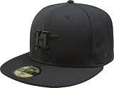 MLB Houston Astros Cooperstown Black on Black 59FIFTY Fitted Cap (7 1/2)