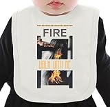 Fire Walk With Me ネクタイを有する有機ビブ Medium