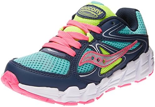 Saucony Girls Kotaro Running Shoe,Turquoise/Navy/Pink,10.5 M US Little Kid