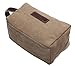 Iblue Canvas Travel Toiletry Organizer Shaving Dopp Kit Cosmetic Makeup Bag 9 Inch #B4 (khaki)