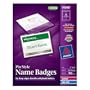 Avery Pin Style Name Badges, 3 x 4-Inches, for Laser and Inkjet Printers, White, Pack of 100 (74540)