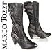 MARCO TOZZI Damen Winter Stiefel, Schnallendeko, schwarz