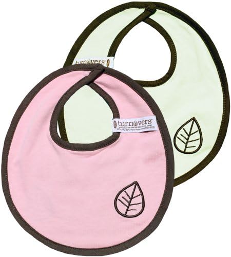 Turnovers Reversible Snap Bib One Size Pink/Green