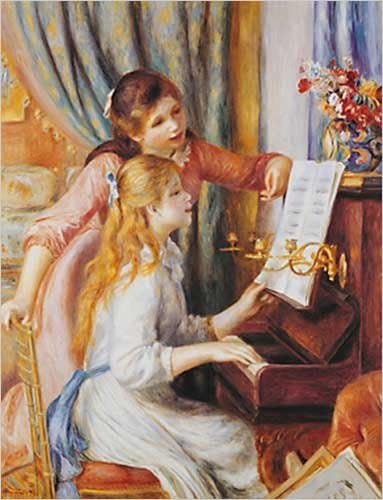 EuroGraphics Two Girls at The Piano by Pierre-Auguste Renoir Poster Print, 16x20