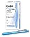 Pentel ZE22S, Clic Eraser Grip, Retractable Eraser, Sky Blue Barrel, Box of 12