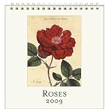 Roses Cavallini 2009 Vintage Prints easel desk calendar 6 by 6.5 inches Cream Laid paper finish