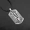 Modern Fantasy Rock And Roll Man Skull Punk Necklace Stainless Steel Pendant Necklace