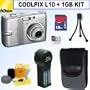 Nikon Coolpix L10 5MP Digital Camera + 1GB Accessory Kit