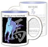 Asian Zodiac Coffee & Tea Mug Year of the Horse: Birth Years 1918 1930 1942 1954 1966 1978 1990 2002 2014