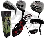 New MD Golf Seve Junior Golf Club Set & Bag 6-9yrs