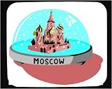 Mouse Pad with Russia, Kremlin, snow globe, red square, Moscow