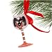 Tennessee Volunteers Hand-Painted Mini Wine Glass Christmas Ornament