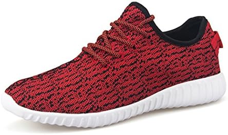 Laopengyou Fashion Men&Womens Breathable Fashion Sneakers Athletic Lace-up Running Shoes Red46 M EU/10.5 D(M) US Comfortable material.