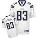 Vincent Jackson Jersey: Reebok White Replica #83 San Diego Chargers Jersey
