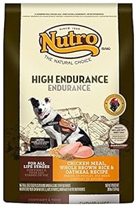 NUTRO High Endurance 30/20 Chicken Meal, Whole Brown Rice and Oatmeal Dog Food, 30 lbs.