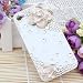3d Bling Crystal Rhinestone Flower Case Cover for Apple Iphone 4 and 4s (Color: Pink)