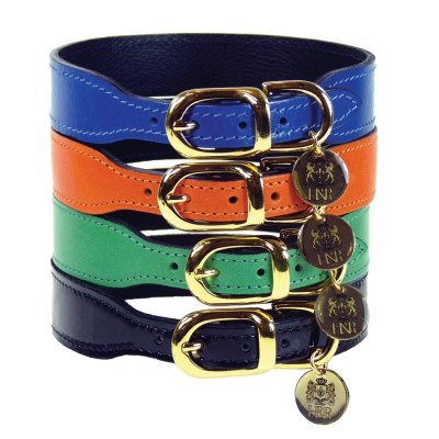Hartman Rose Italian Leather Dog Collar
