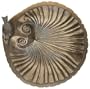 Achla BBC16 Bronze Ceramic Shell Bird Bath and Stake Set