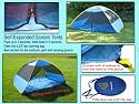 Self expanded screen tent