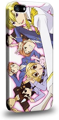Case88 Premium Designs Ouran High School Host Club Tamaki Suoh Haruhi Fujioka Kyoya Ootori Hikaru and Kaoru Hitachiin 2183 Protective Snap-on Hard Back Case Cover for Apple iPhone 5 5s