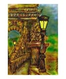 Bridge Architecture Giclee Poster Print by Leslie Archer, 8x10