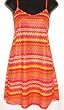 Ladies Zigzag Print Mesh Chemise with Matching Thong Panty (Click for more colors)