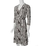 BCBG Maxarzia 3/4 Sleeve Wrap Dress (Closeout Item)