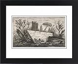 Framed Prints of Grand Tour Visit Card from Mary Evans
