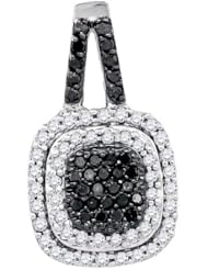 0.50CT-DIA BLACK DIAMOND PENDANT